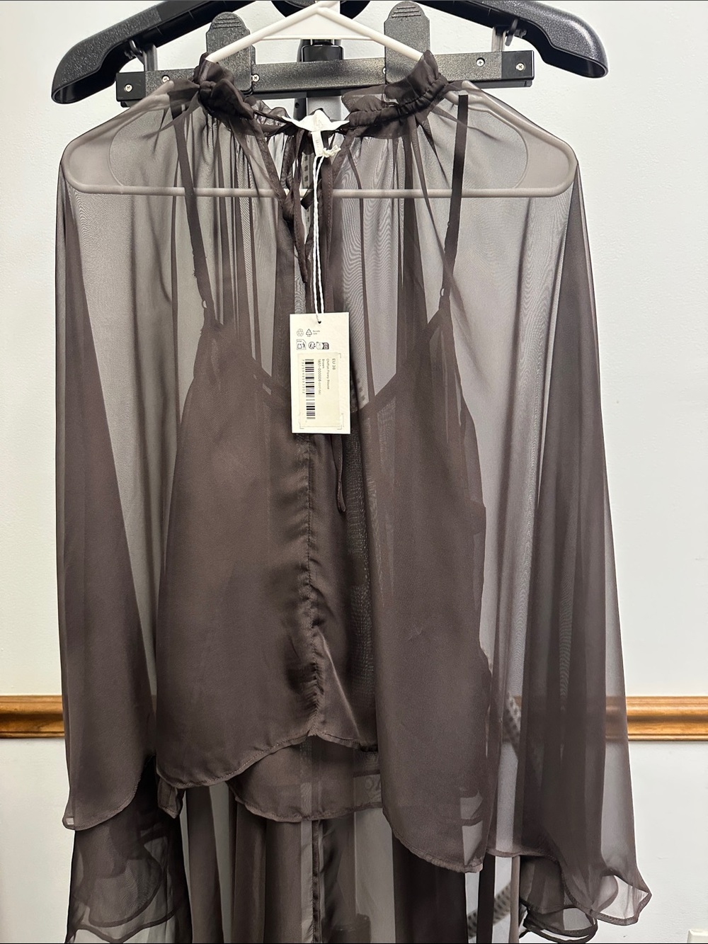 NA-KD 2 piece chiffon flowy blouse